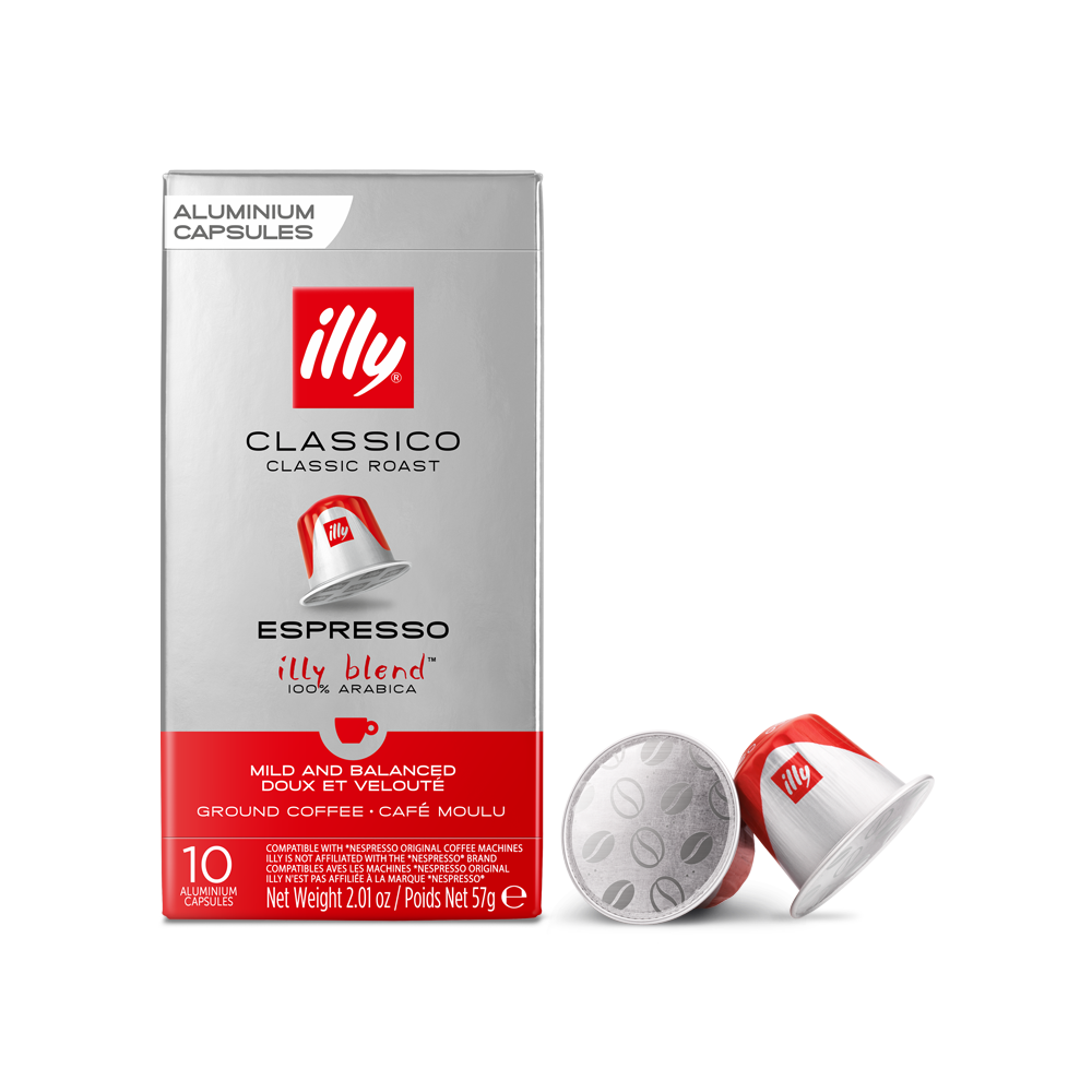 <p>In aluminum, compatible with *Nespresso Original machines.&nbsp;</p>
<p>illy is not affiliated with the *Nespresso&reg; brand.</p>